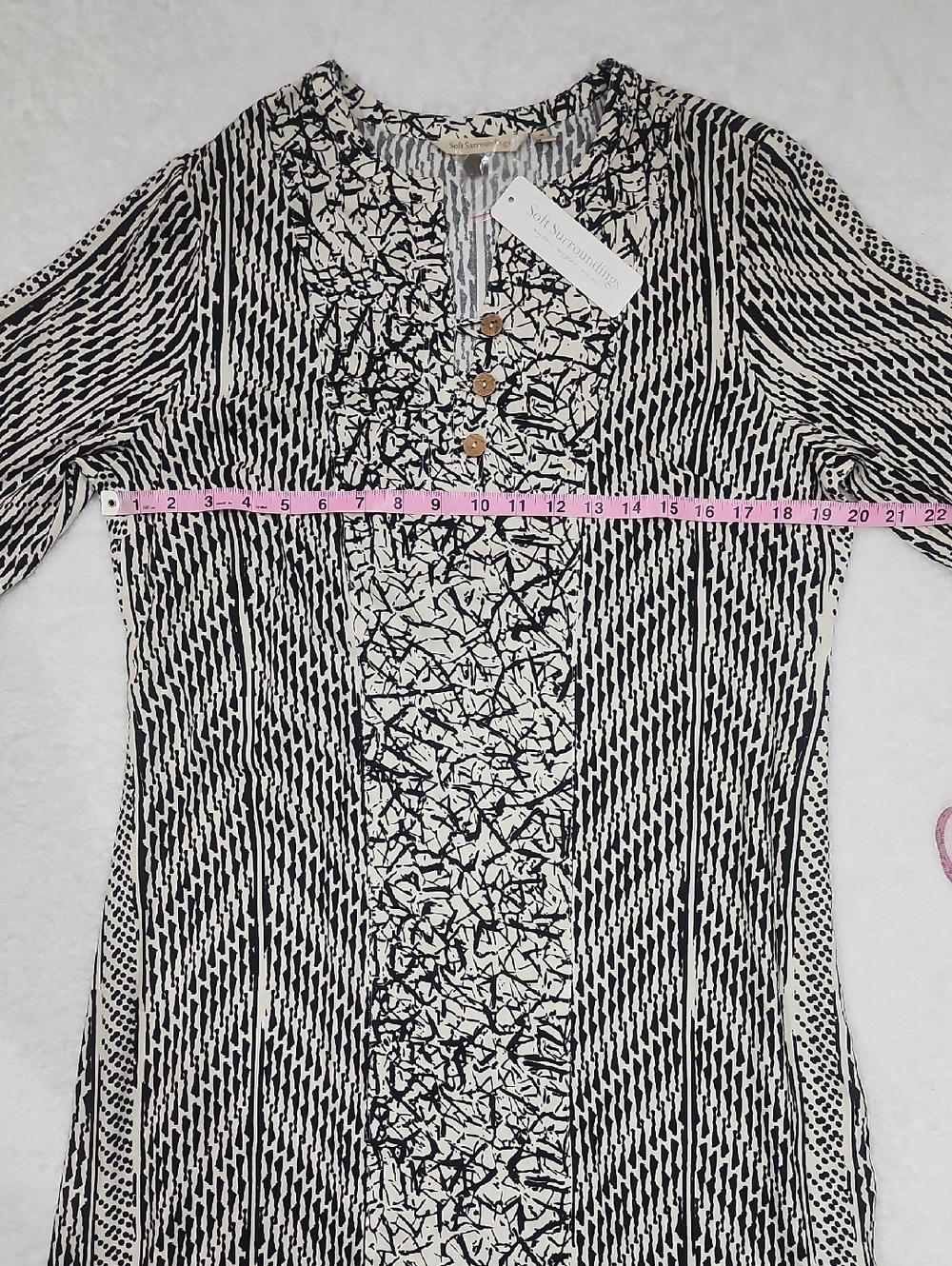 Soft Surroundings Raven Boho Beachy Dress New With Tags - Picture 7 of 11